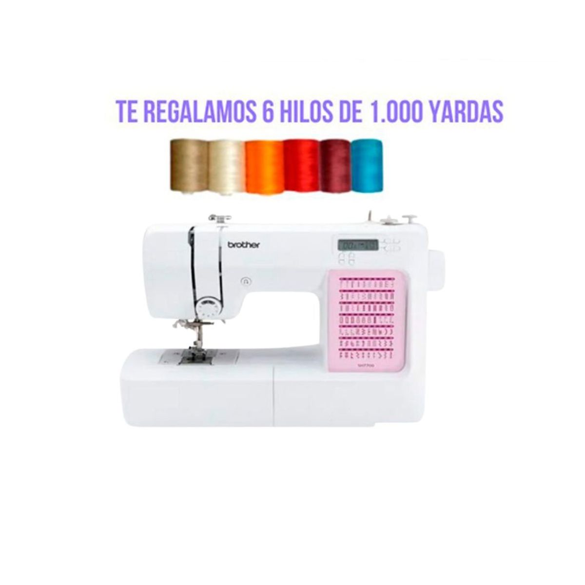 BROTHER - Máquina de Coser SH7700 computarizada + 6 hilos de regalo