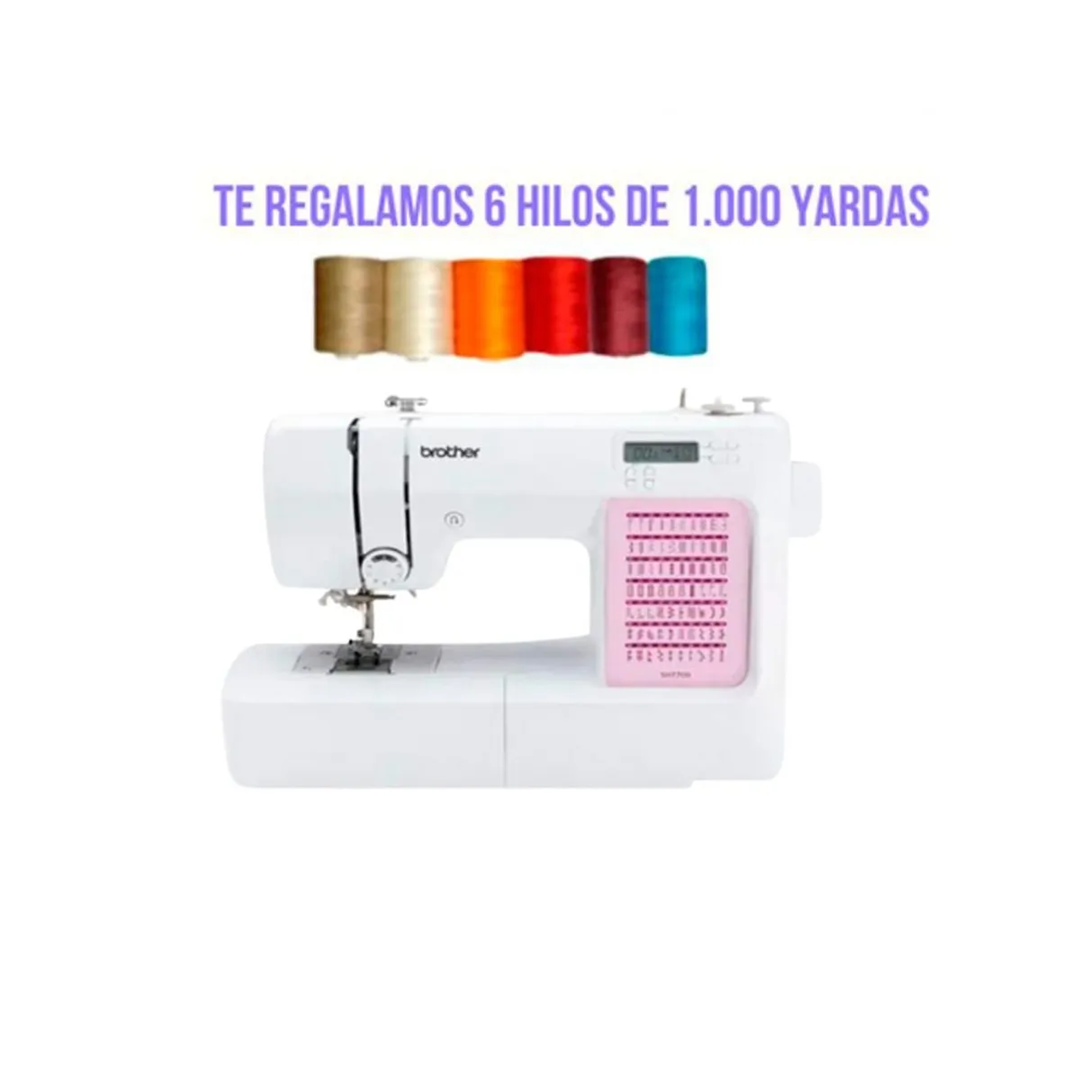 BROTHER - Máquina de Coser SH7700 computarizada + 6 hilos de regalo