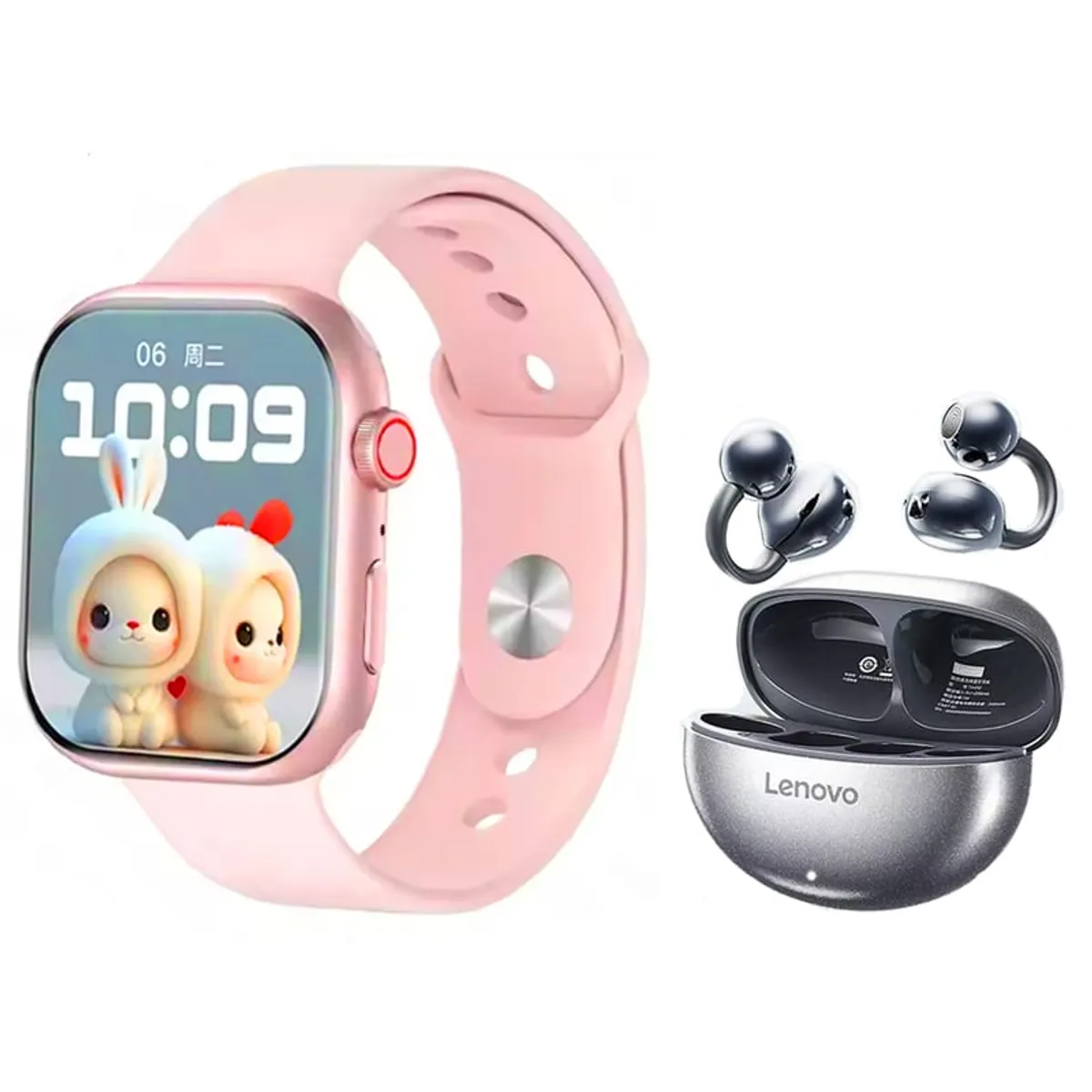 LENOVO - Audífonos Lenovo TA140 Negro Bluetooth y S10 P Reloj inteligente