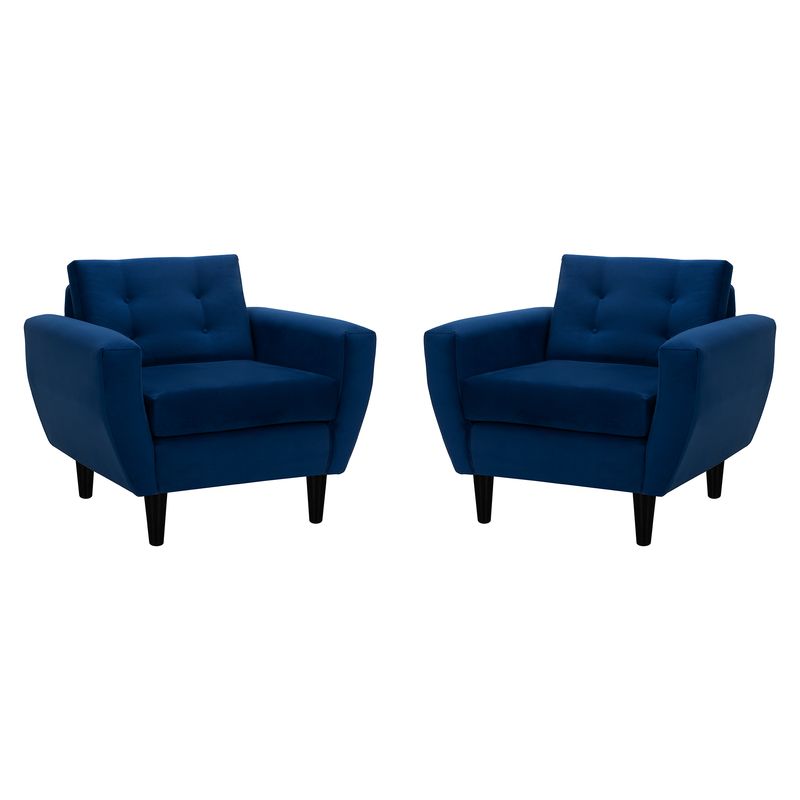 BODEVIR - Set Sofa Bote 1C Felpa 00 Azul Marino