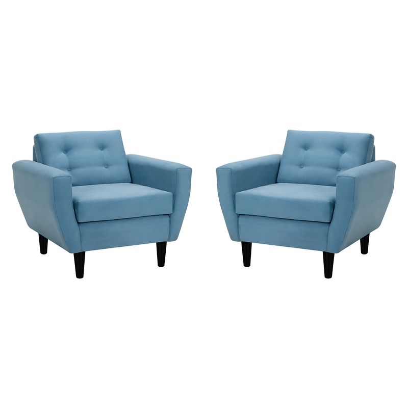 BODEVIR - Set Sofa Bote 1C Felpa 00 Azul Petroleo
