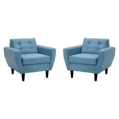 BODEVIR - Set Sofa Bote 1C Felpa 00 Azul Petroleo