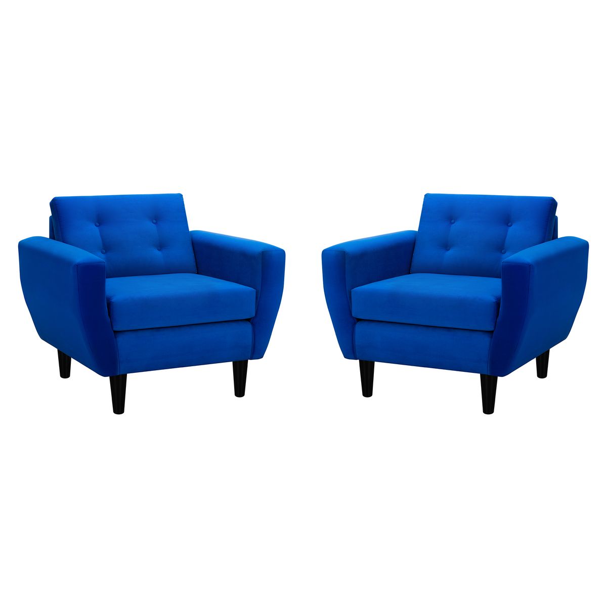 BODEVIR - Set Sofa Bote 1C Felpa 00 Azul Rey