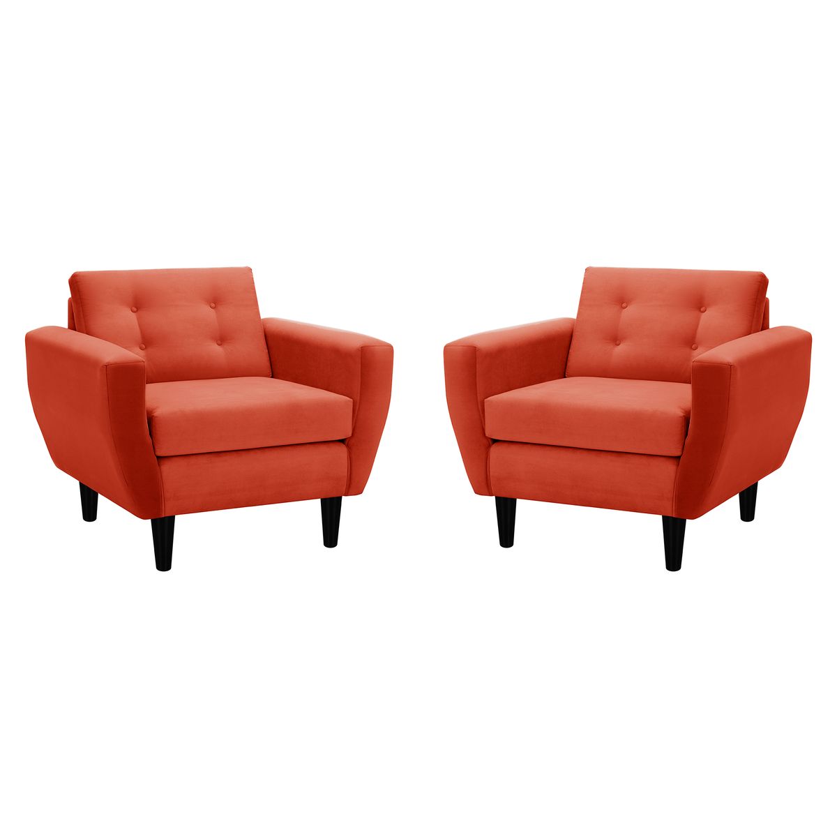 BODEVIR - Set Sofa Bote 1C Felpa 00 Naranja