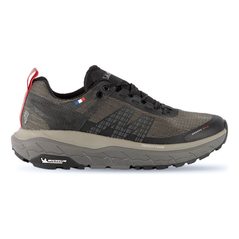 MICHELIN FOOTWEAR - Zapatilla Trail Running Hombre Negro Y Rojo Michelin Aw01