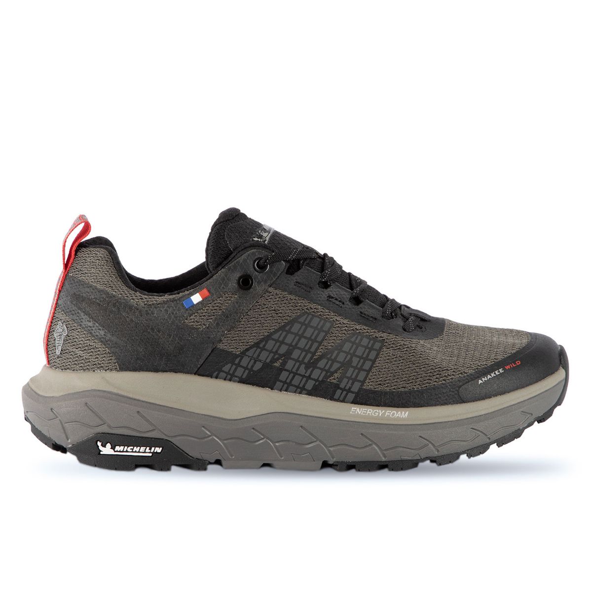 MICHELIN FOOTWEAR - Zapatillas Deportivas Trail Hombre Negro Rojo Michelin Aw01