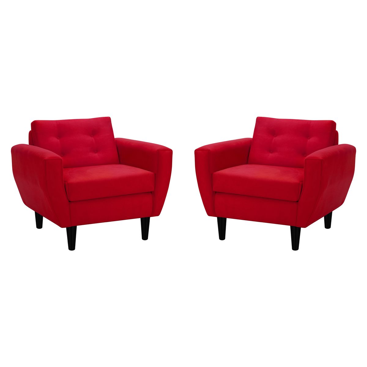 BODEVIR - Set Sofa Bote 1C Felpa 00 Rojo