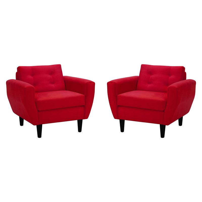 BODEVIR - Set Sofa Bote 1C Felpa 00 Rojo