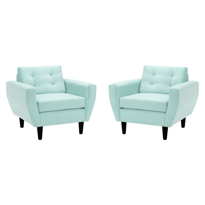 BODEVIR - Set Sofa Bote 1C Felpa 00 Verde Agua