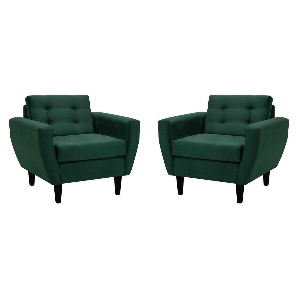 BODEVIR - Set Sofa Bote 1C Felpa 00 Verde Botella