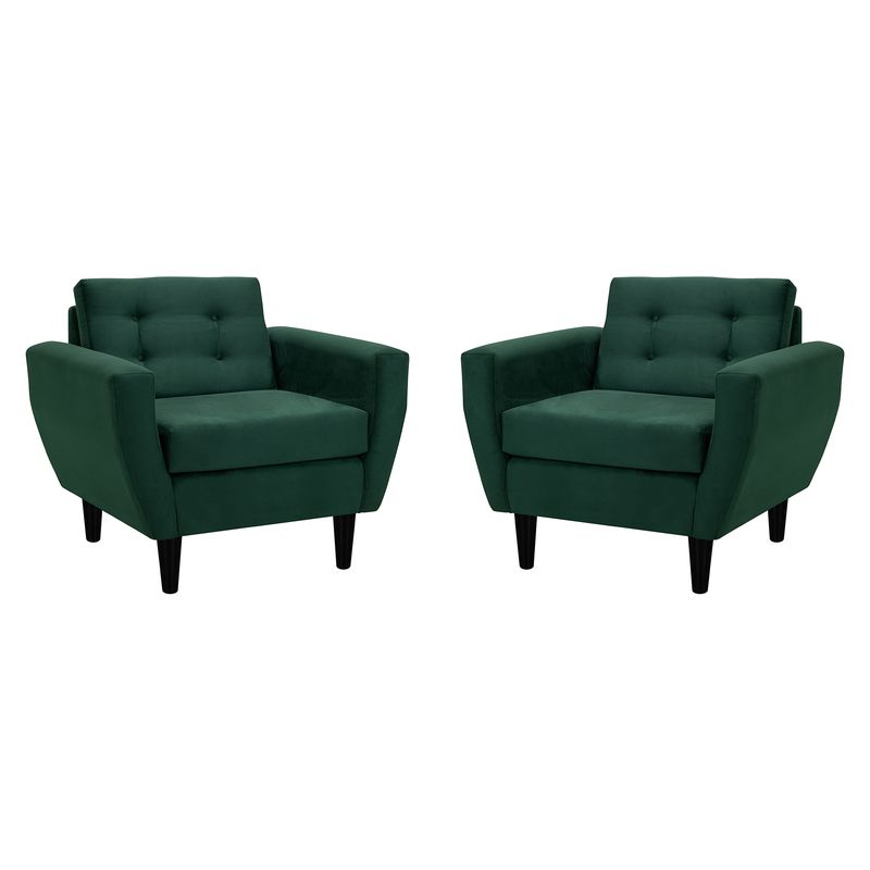 BODEVIR - Set Sofa Bote 1C Felpa 00 Verde Botella