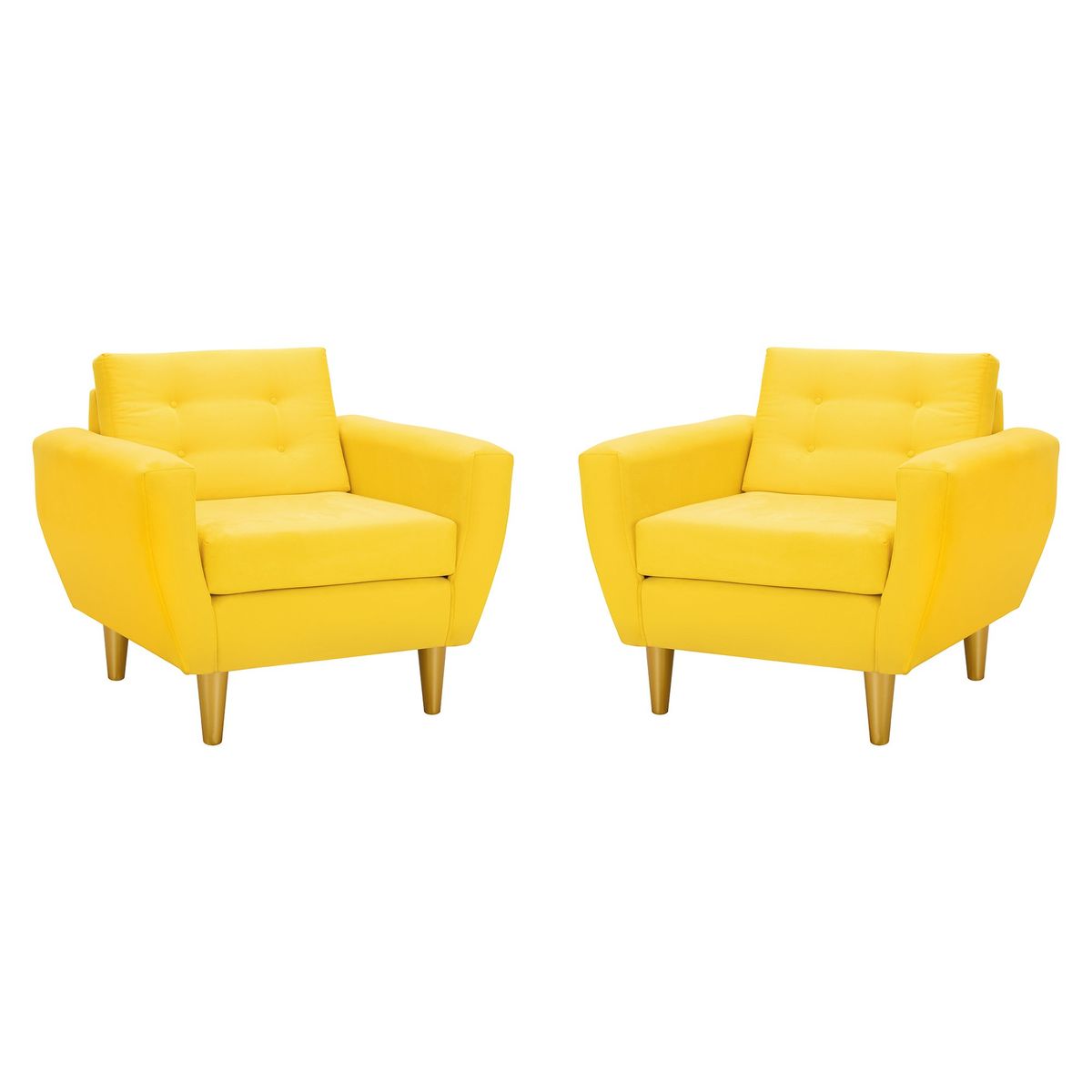 BODEVIR - Set Sofa Bote 1C Felpa 01 Amarillo
