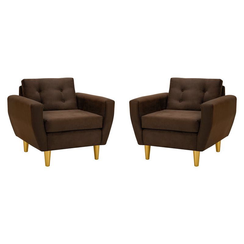BODEVIR - Set Sofa Bote 1C Felpa 01 Chocolate