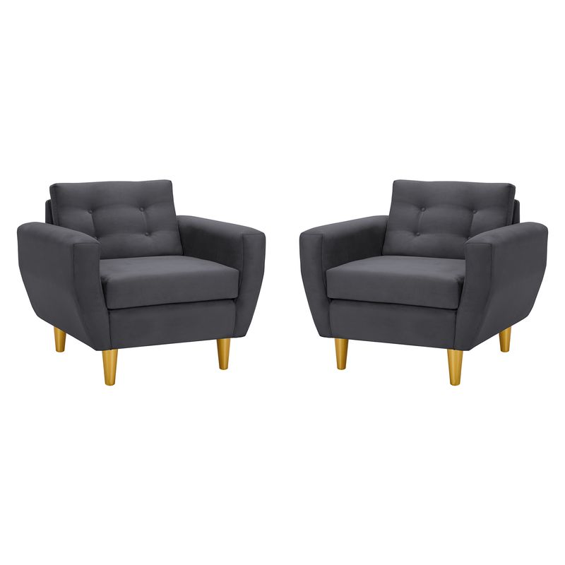 BODEVIR - Set Sofa Bote 1C Felpa 01 Gris