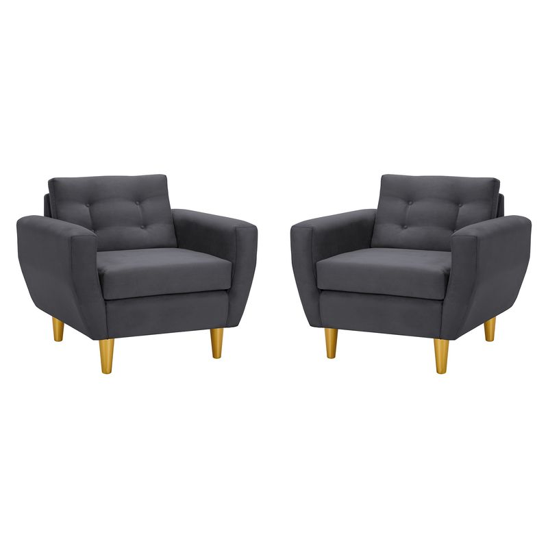 BODEVIR - Set Sofa Bote 1C Felpa 01 Gris