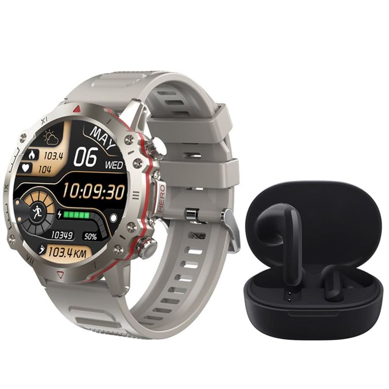 Buds 4 Lite Audifonos BT y Toumi Watch GT-D-G Reloj inteligente