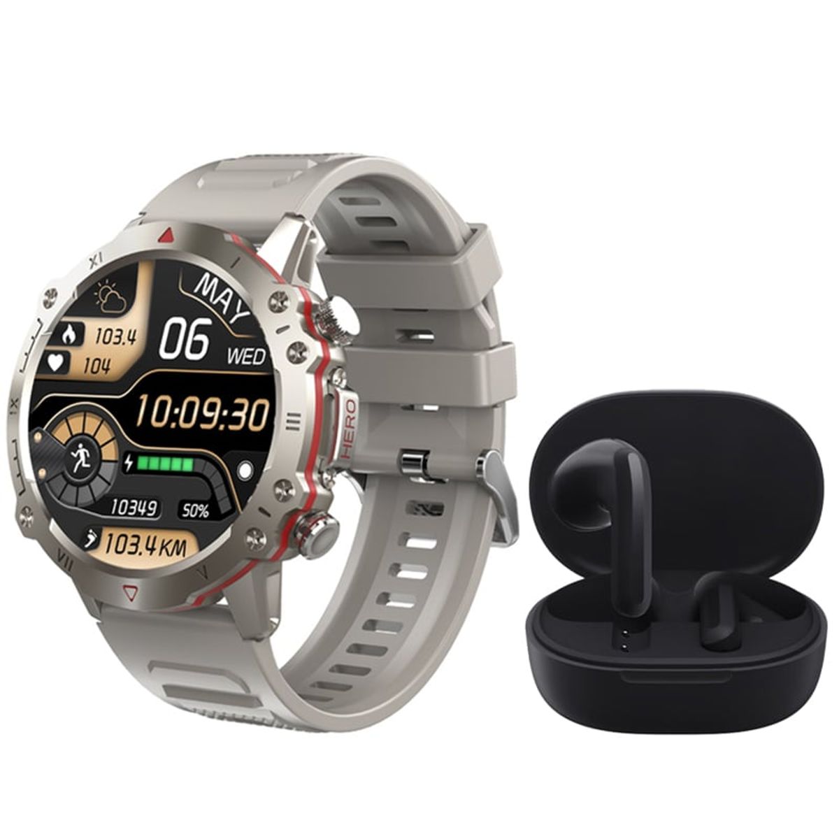 XIAOMI - Xiaomi Buds 4 Lite Audifonos BT y Toumi Watch GT-D-G Reloj inteligente