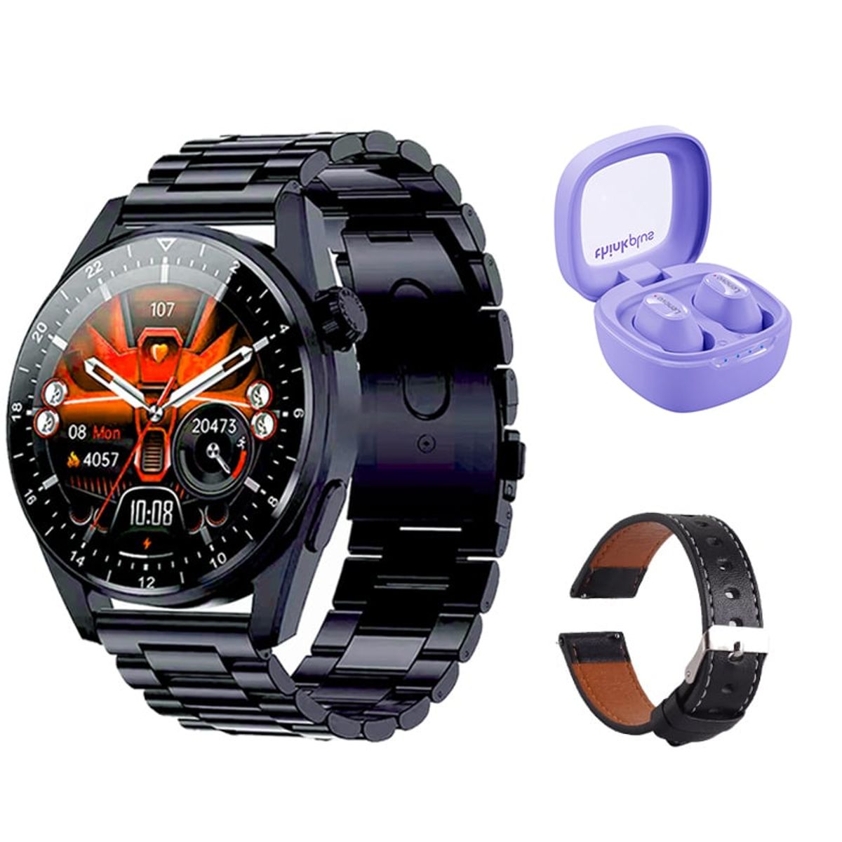 LENOVO - Lenovo XT62 De Audífonos-Moradoy Toumi GT-A-B Reloj inteligente