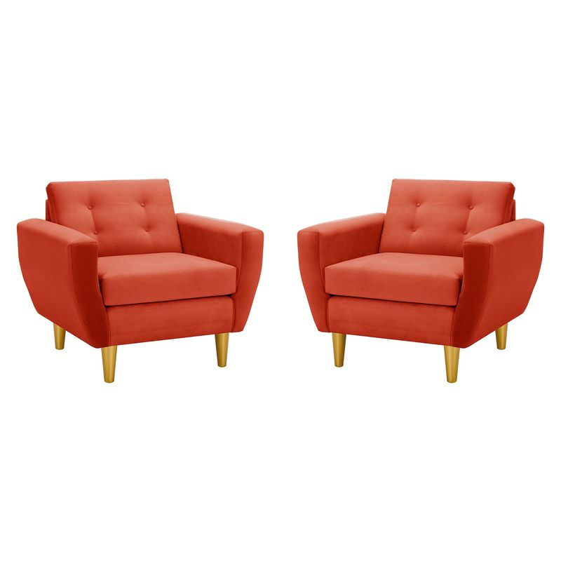 BODEVIR - Set Sofa Bote 1C Felpa 01 Naranja