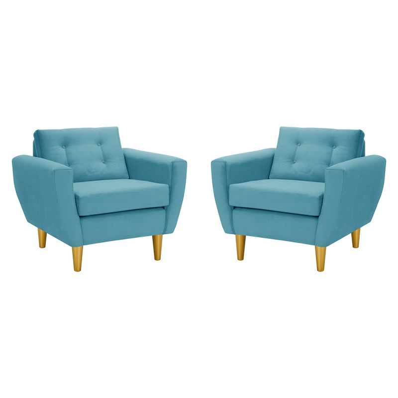 BODEVIR - Set Sofa Bote 1C Felpa 01 Turquesa