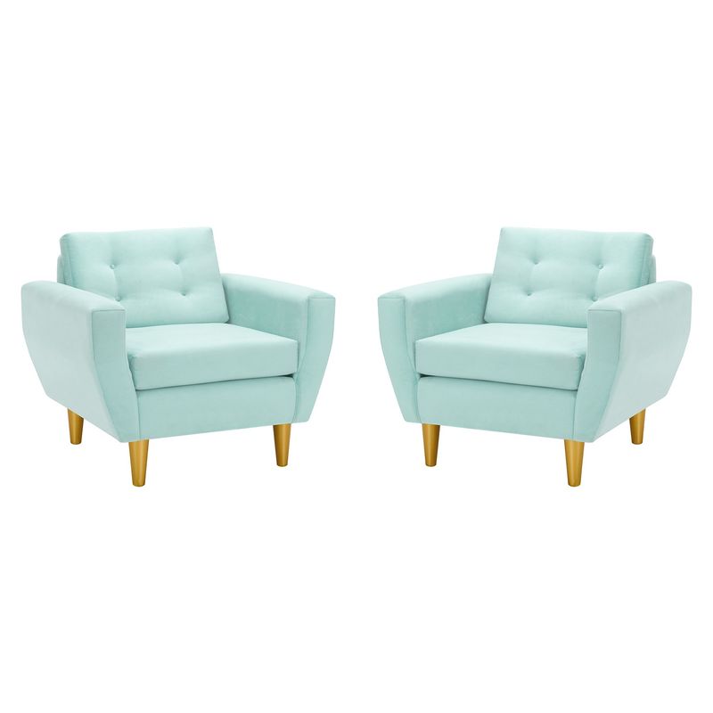 BODEVIR - Set Sofa Bote 1C Felpa 01 Verde Agua