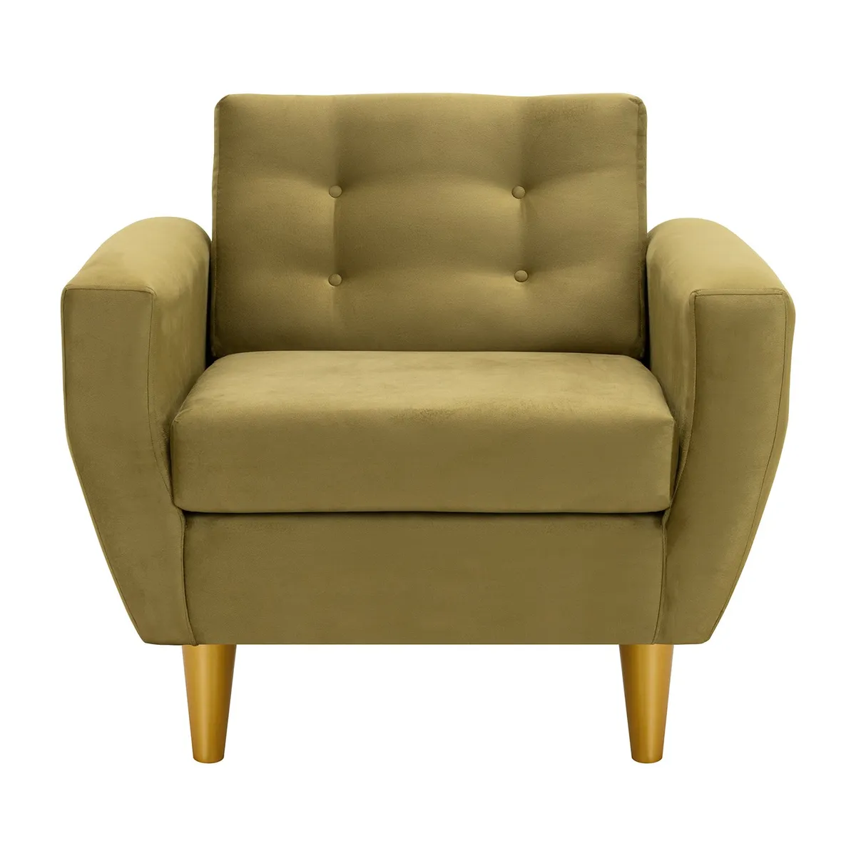 BODEVIR - Set Sofa Bote 1C Felpa 01 Verde Musgo