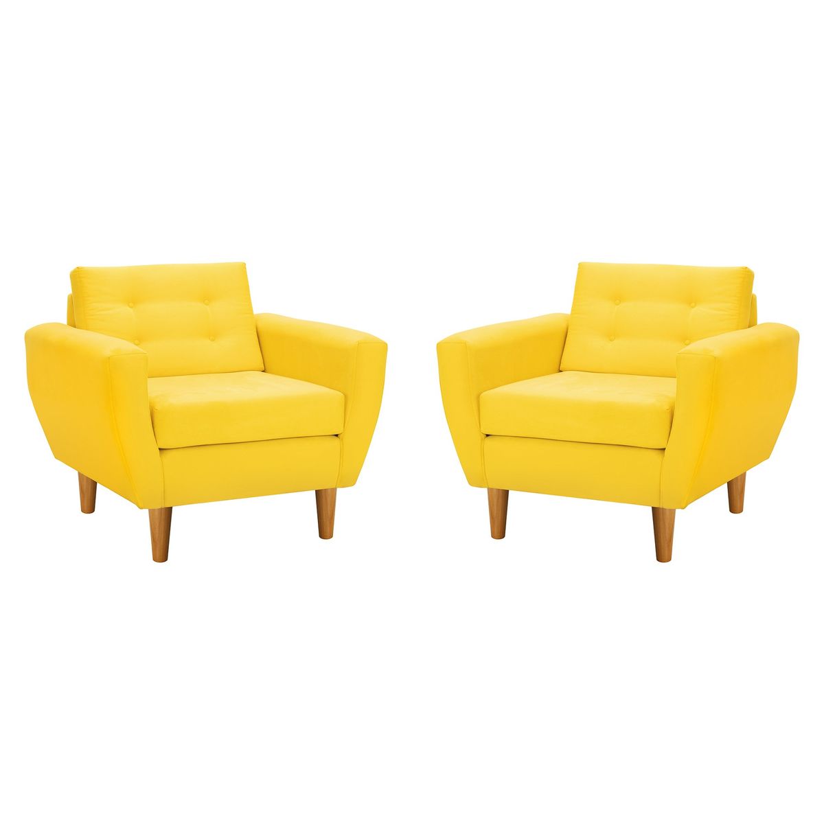 BODEVIR - Set Sofa Bote 1C Felpa 04 Amarillo
