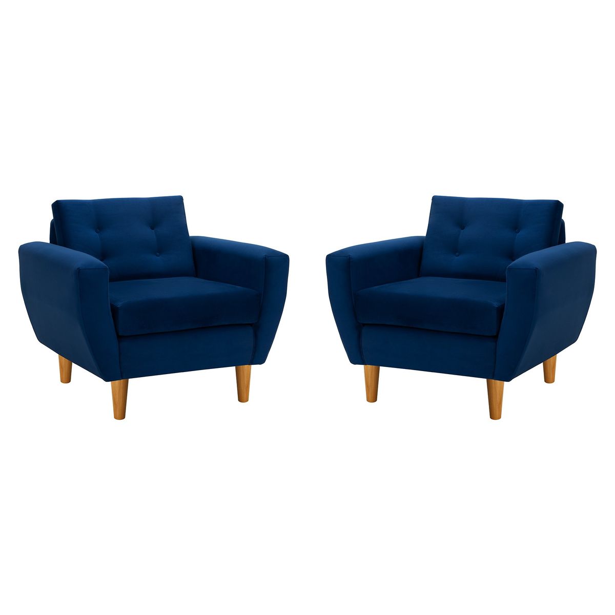 BODEVIR - Set Sofa Bote 1C Felpa 04 Azul Marino