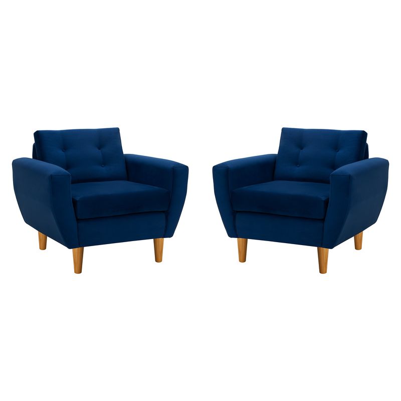 BODEVIR - Set Sofa Bote 1C Felpa 04 Azul Marino