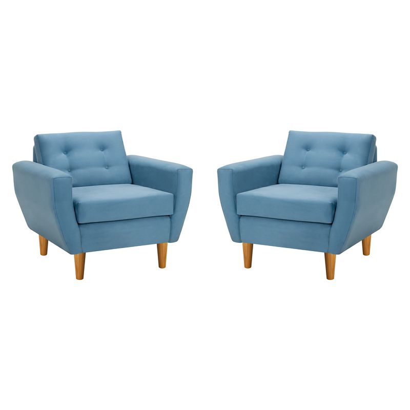 BODEVIR - Set Sofa Bote 1C Felpa 04 Azul Petroleo
