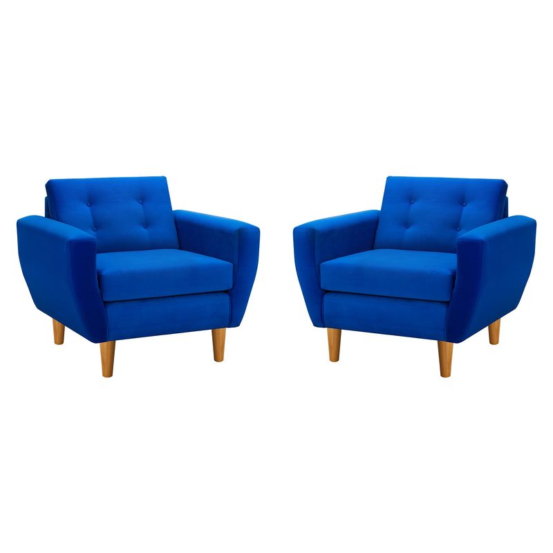 BODEVIR - Set Sofa Bote 1C Felpa 04 Azul Rey