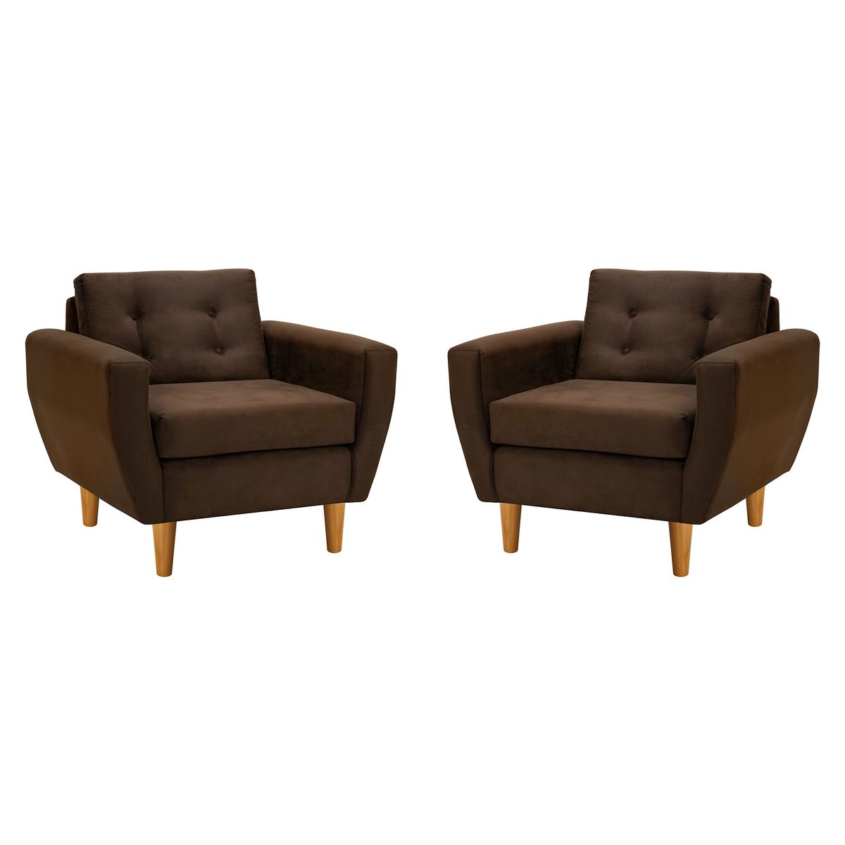 BODEVIR - Set Sofa Bote 1C Felpa 04 Chocolate