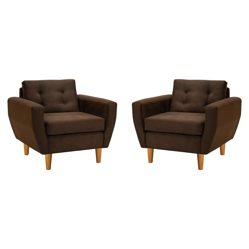 BODEVIR - Set Sofa Bote 1C Felpa 04 Chocolate