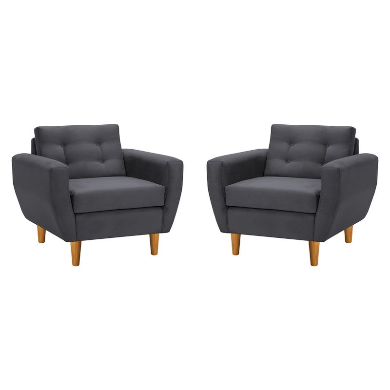 BODEVIR - Set Sofa Bote 1C Felpa 04 Gris