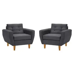 BODEVIR - Set Sofa Bote 1C Felpa 04 Gris