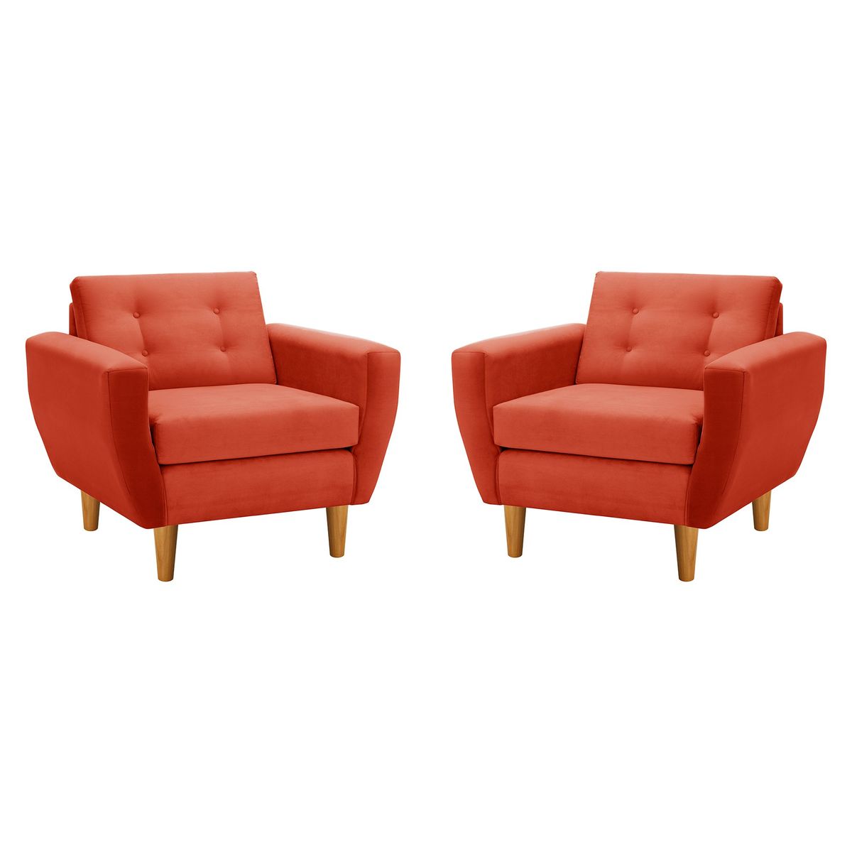 BODEVIR - Set Sofa Bote 1C Felpa 04 Naranja