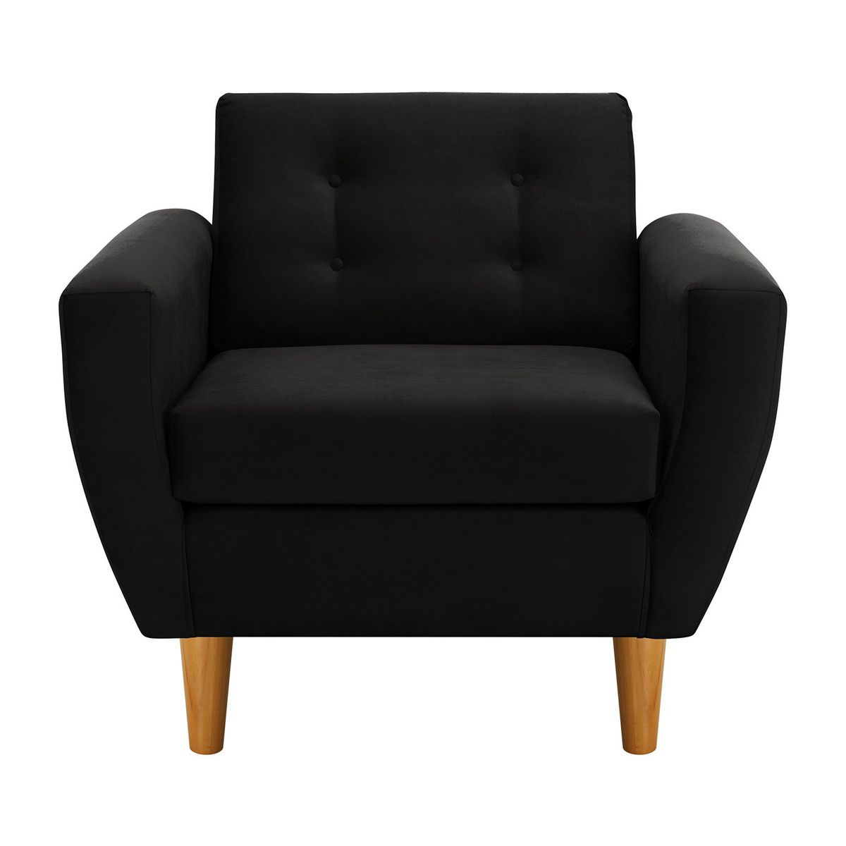 BODEVIR - Set Sofa Bote 1C Felpa 04 Negro