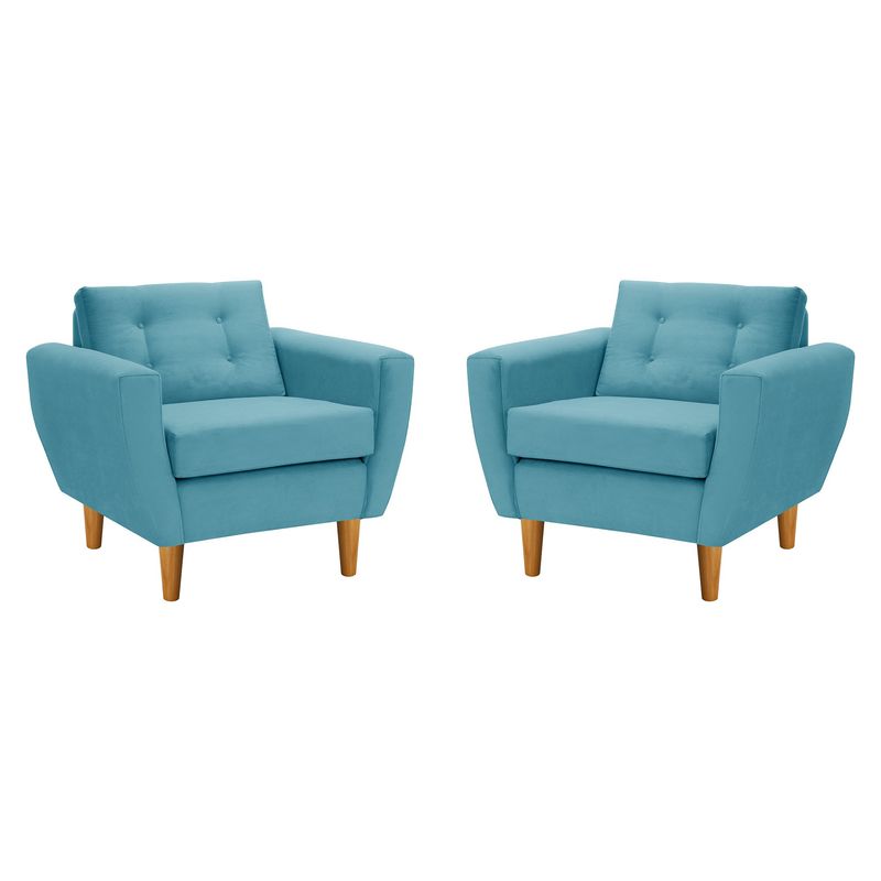 BODEVIR - Set Sofa Bote 1C Felpa 04 Turquesa