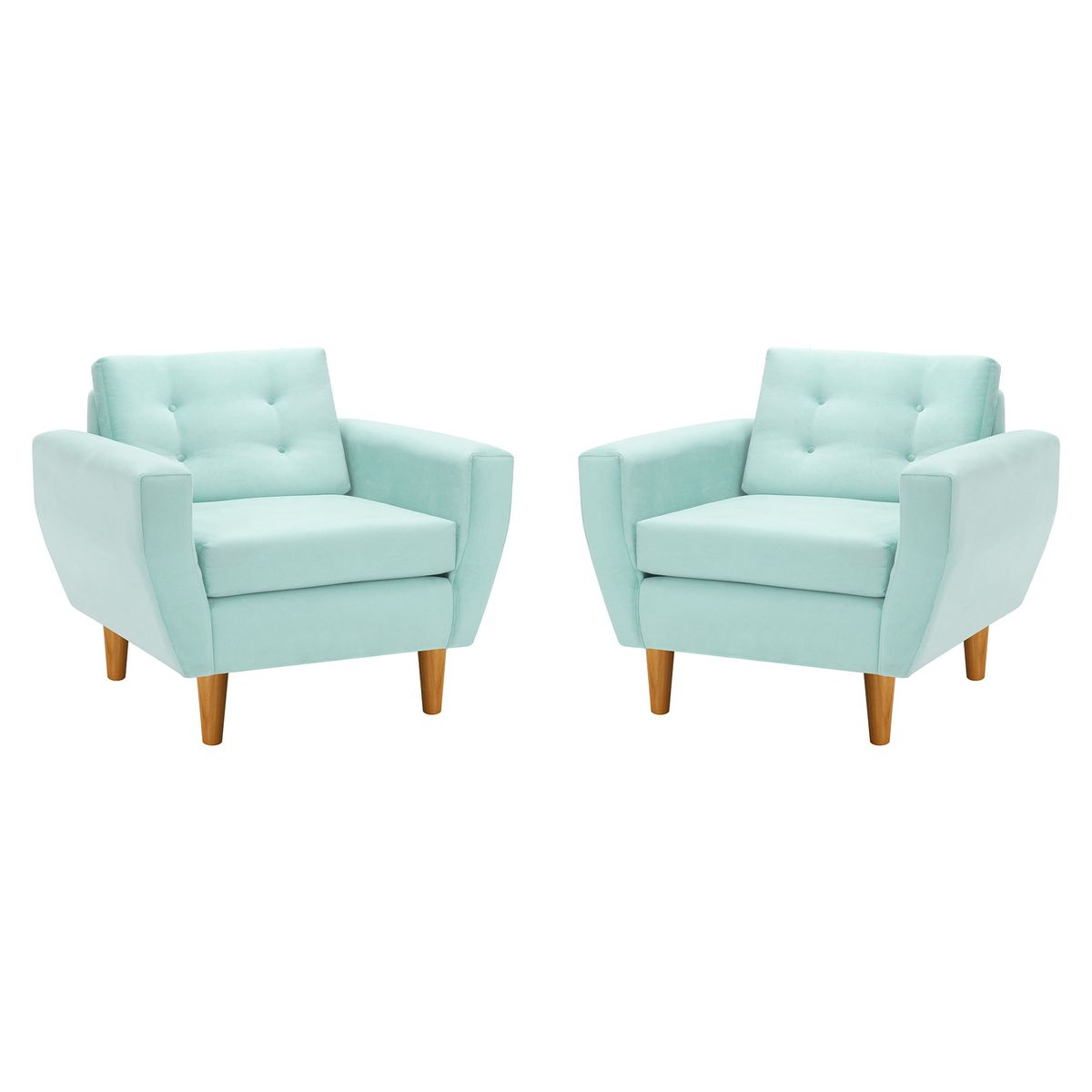 BODEVIR - Set Sofa Bote 1C Felpa 04 Verde Agua
