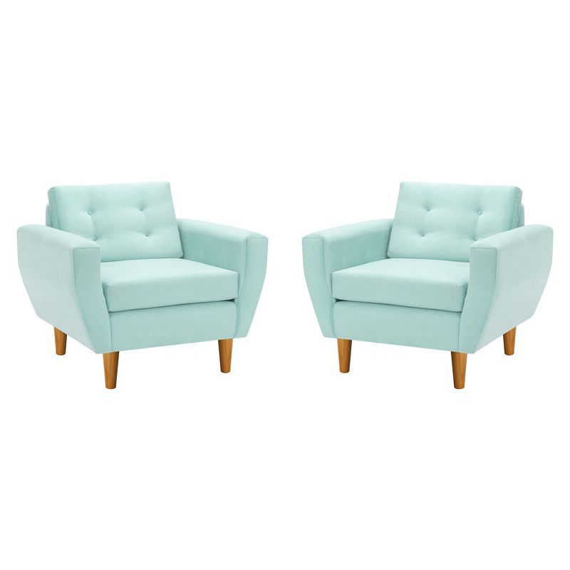BODEVIR - Set Sofa Bote 1C Felpa 04 Verde Agua