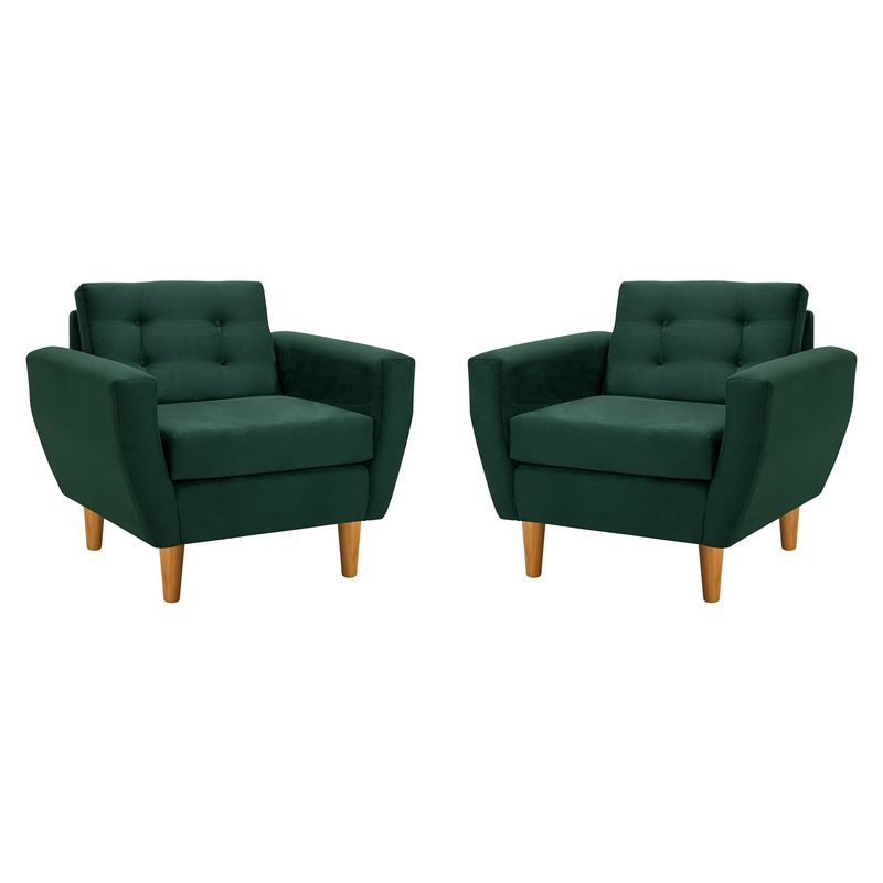 BODEVIR - Set Sofa Bote 1C Felpa 04 Verde Botella