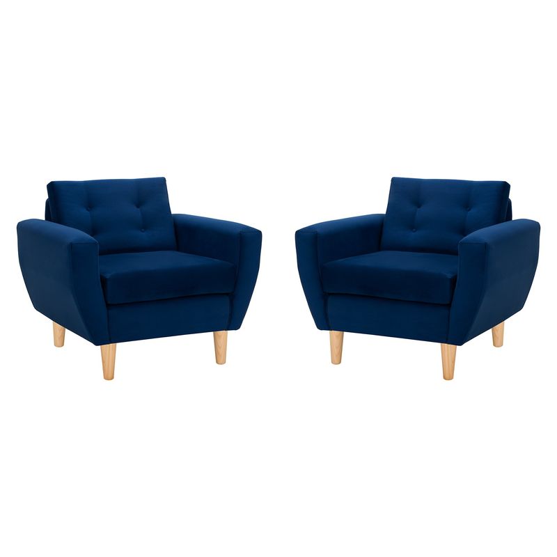 BODEVIR - Set Sofa Bote 1C Felpa 05 Azul Marino