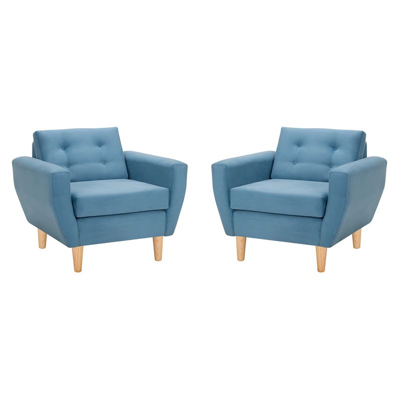 BODEVIR - Set Sofa Bote 1C Felpa 05 Azul Petroleo