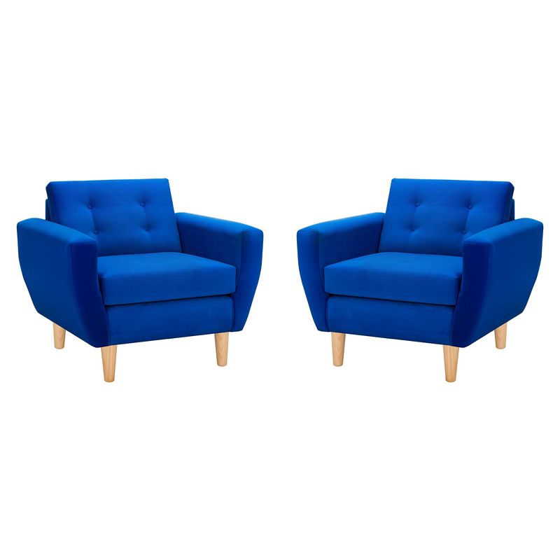 BODEVIR - Set Sofa Bote 1C Felpa 05 Azul Rey