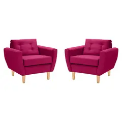 BODEVIR - Set Sofa Bote 1C Felpa 05 Burdeo