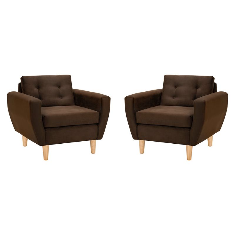 BODEVIR - Set Sofa Bote 1C Felpa 05 Chocolate