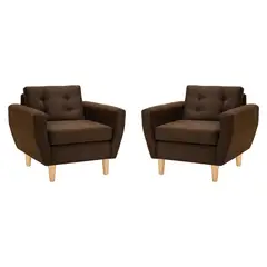 BODEVIR - Set Sofa Bote 1C Felpa 05 Chocolate
