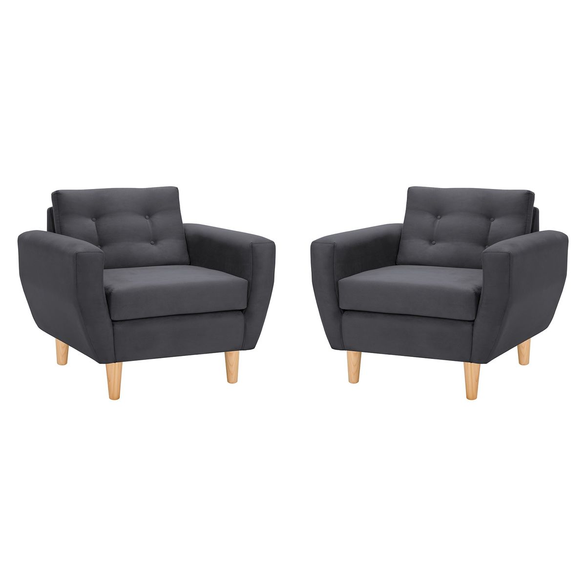 BODEVIR - Set Sofa Bote 1C Felpa 05 Gris