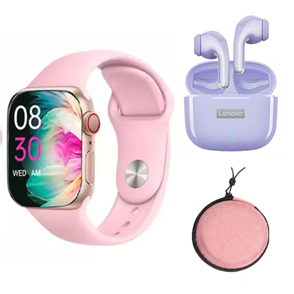 LENOVO - Audífonos Lenovo LP40 pro inalámbricos y reloj inteligente+Estuche