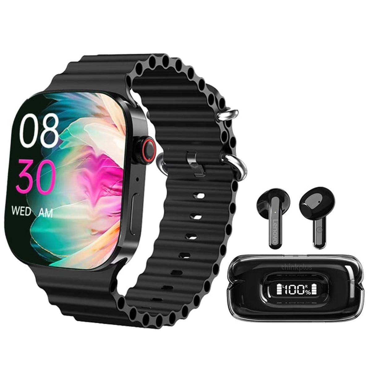 LENOVO - Audífonos Bluetooth Lenovo X15II y Smartwatch I9 Pro Max 2¸3inch